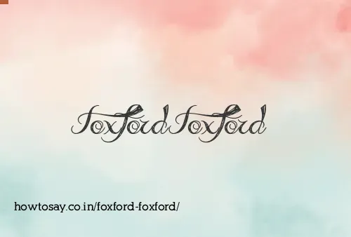 Foxford Foxford