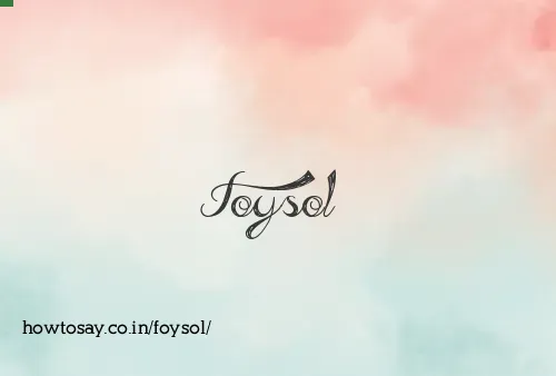 Foysol