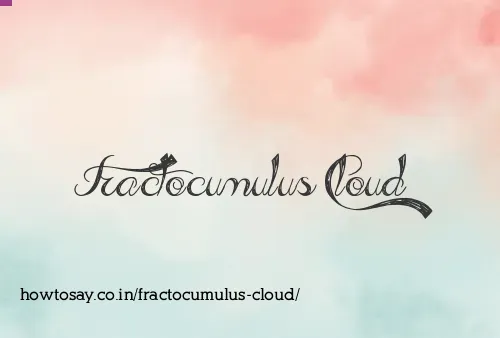 Fractocumulus Cloud