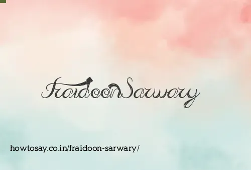 Fraidoon Sarwary