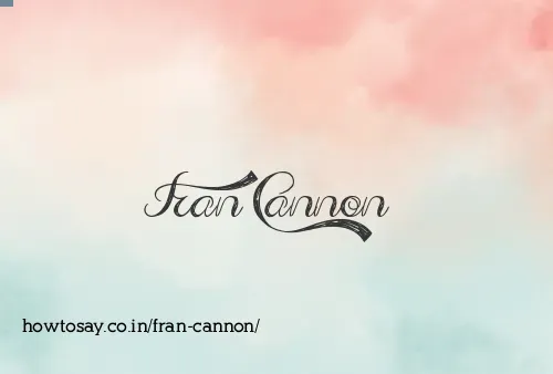 Fran Cannon