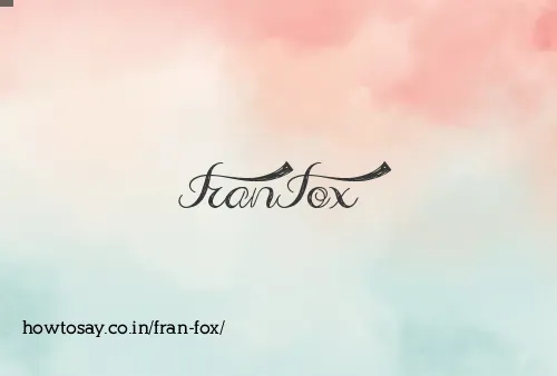Fran Fox