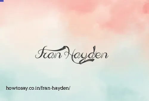 Fran Hayden