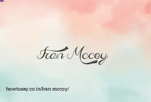 Fran Mccoy