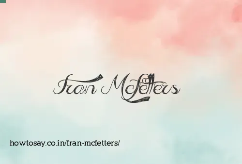 Fran Mcfetters