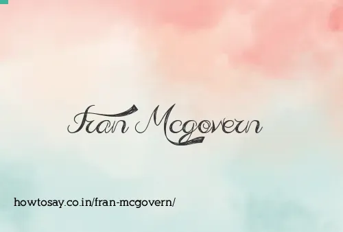 Fran Mcgovern