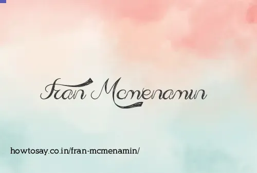 Fran Mcmenamin