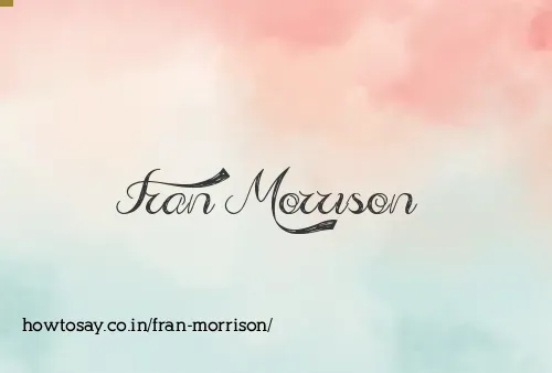 Fran Morrison