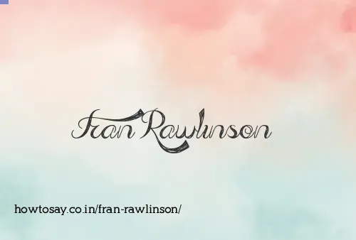 Fran Rawlinson