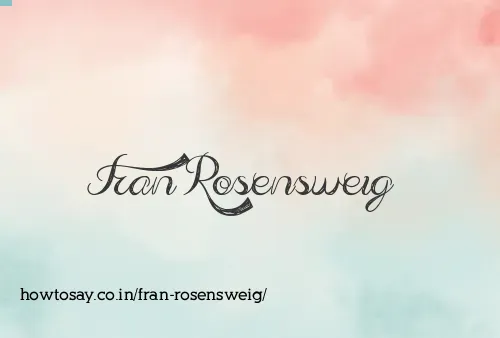 Fran Rosensweig
