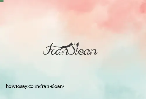Fran Sloan