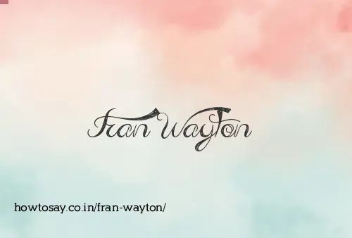 Fran Wayton