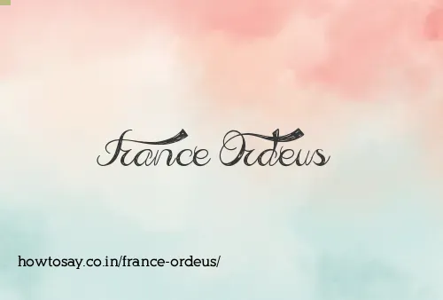 France Ordeus