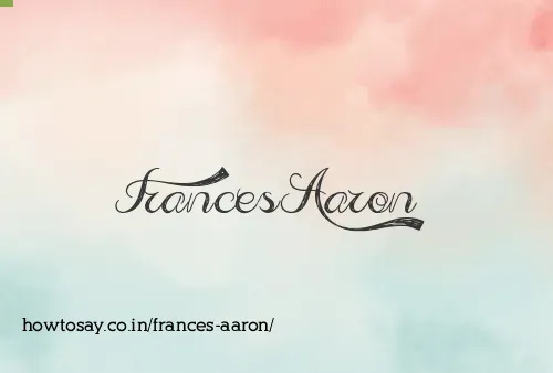 Frances Aaron