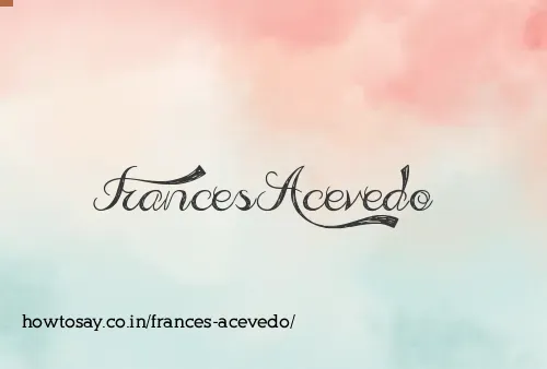 Frances Acevedo