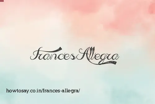 Frances Allegra