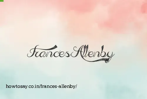 Frances Allenby