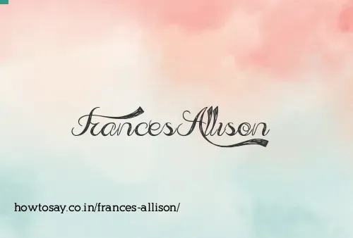 Frances Allison