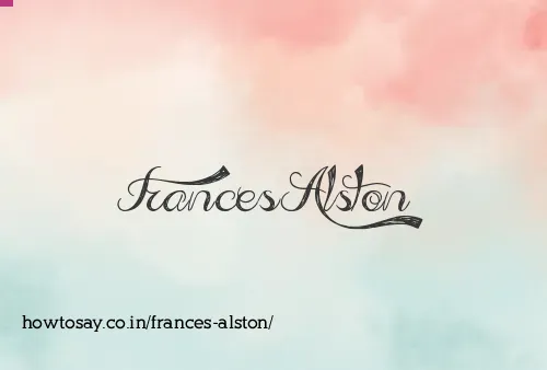 Frances Alston