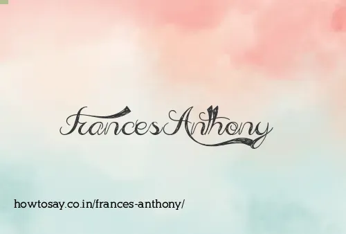 Frances Anthony