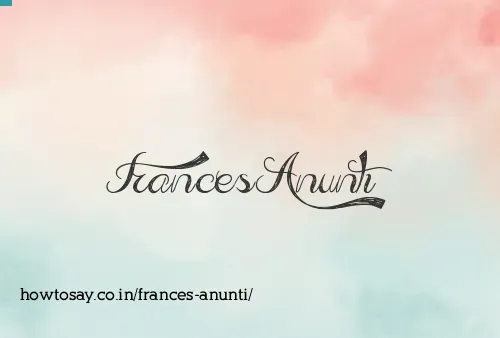 Frances Anunti