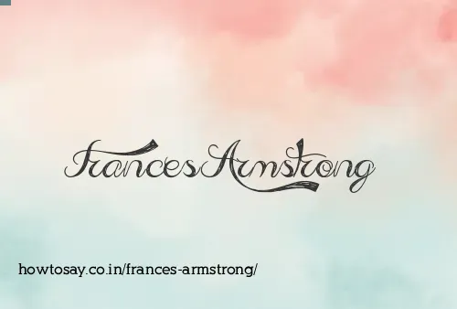 Frances Armstrong