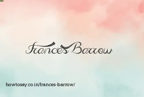 Frances Barrow
