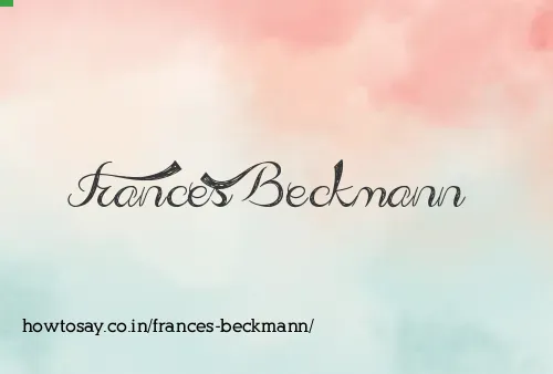 Frances Beckmann