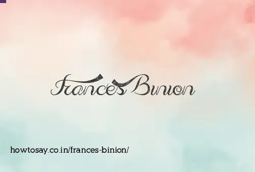 Frances Binion