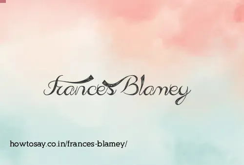 Frances Blamey