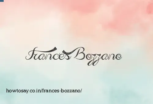 Frances Bozzano