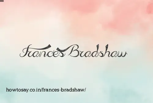 Frances Bradshaw
