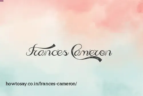 Frances Cameron