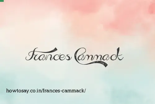 Frances Cammack