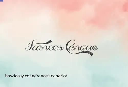 Frances Canario