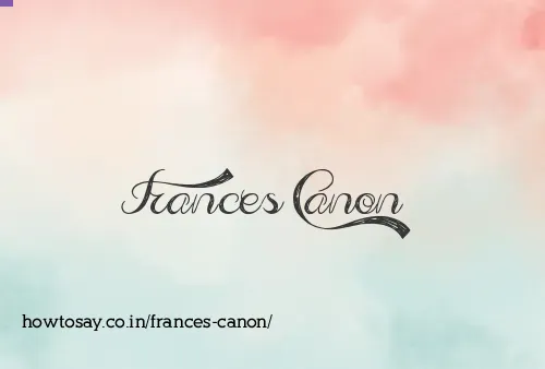 Frances Canon