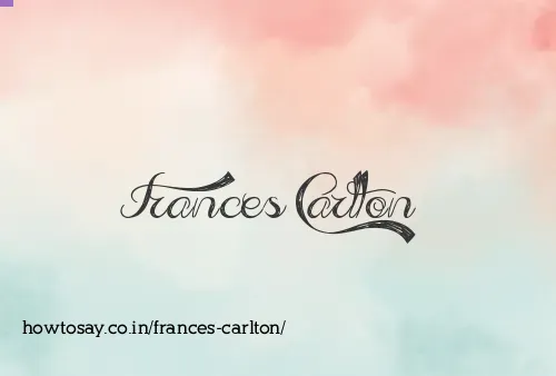Frances Carlton