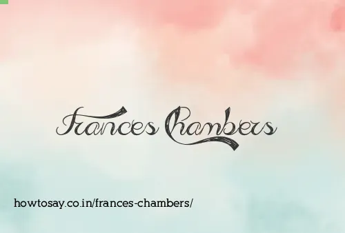 Frances Chambers