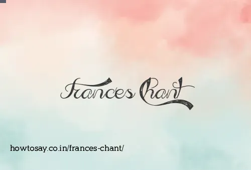 Frances Chant