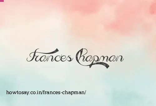 Frances Chapman