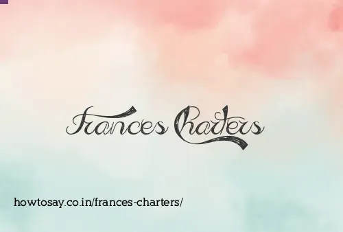 Frances Charters