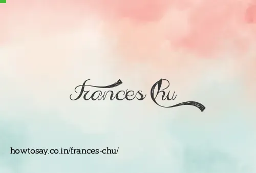 Frances Chu