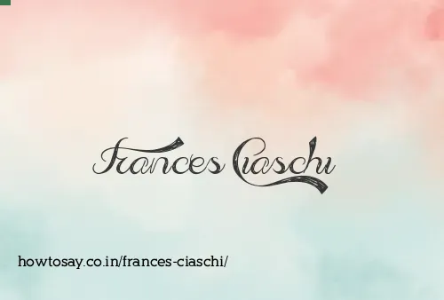 Frances Ciaschi