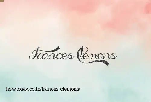 Frances Clemons