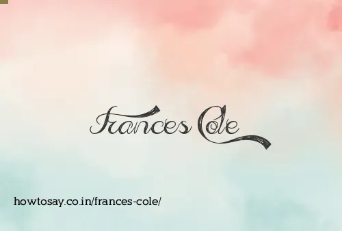 Frances Cole