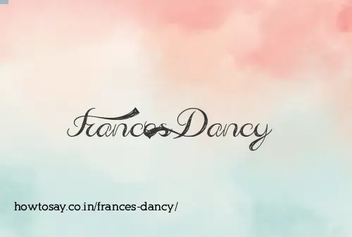 Frances Dancy