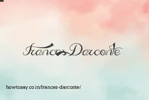 Frances Darconte