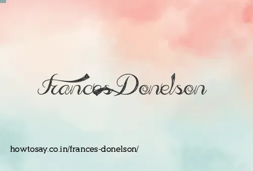 Frances Donelson