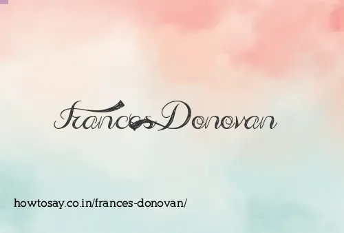 Frances Donovan