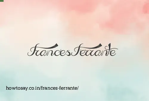 Frances Ferrante